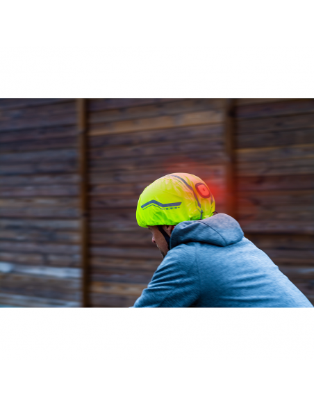 Reflektierender Helmregenschutz Corsa mit LED Licht