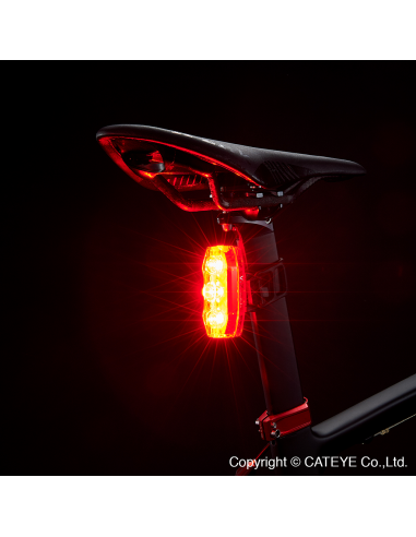 Cateye VIZ300 lumière arrière avec 3 LED