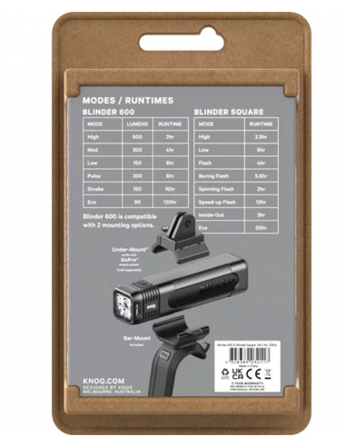Knog Scheinwerfer Blinder 600 & Blinder Square