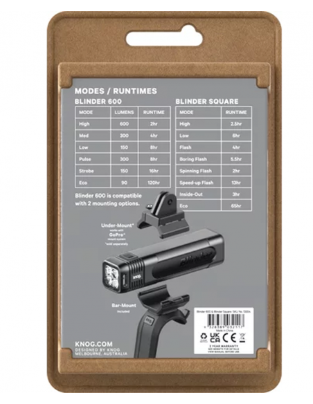 Knog Phare Blinder 600 & Blinder Square