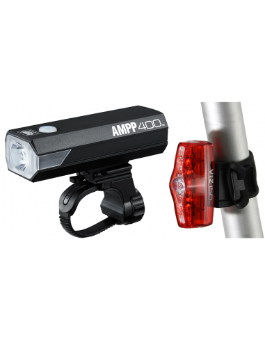 Cateye Set Frontscheinwerfer AMPP400...