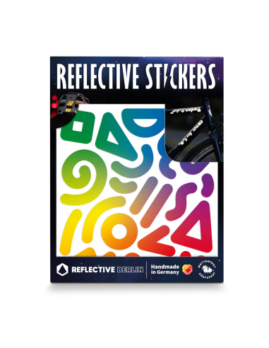 Formes de stickers réfléchissants - Doodle