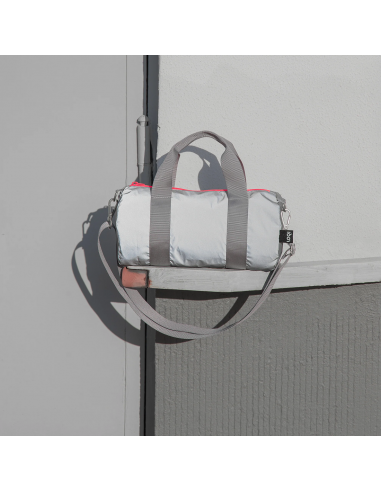 Mini-sac réfléchissant avec fermeture éclair orange fluo