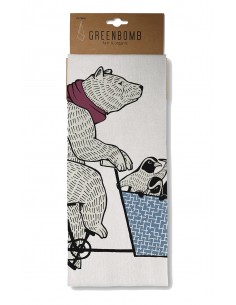 Geschirrtuch - Tea Towel *Bike Cargo Bear* 2