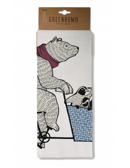 Torchon -  Tea Towel *Bike Cargo Bear*