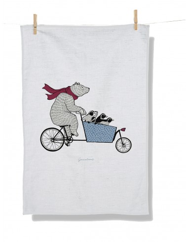 Torchon -  Tea Towel *Bike Cargo Bear*