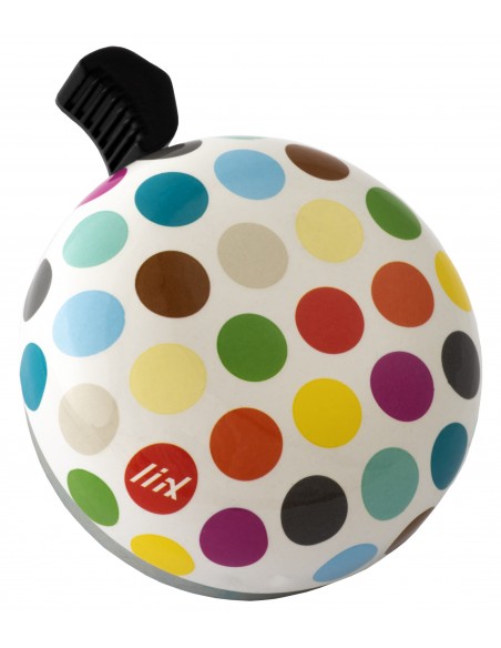 Liix mini Ding Dong sonnette *big dots* blanc
