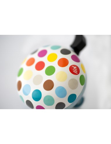 Liix mini Ding Dong sonnette *big dots* blanc