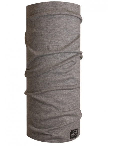 Merino-Multifunktionstuch melange grau