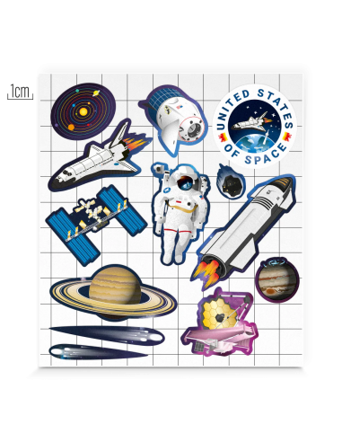 Reflektierende Stickers Kid - Space