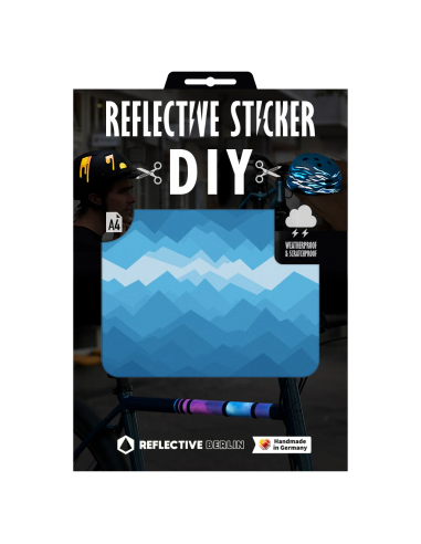 Reflektierender DIY Stickerbogen Mountains