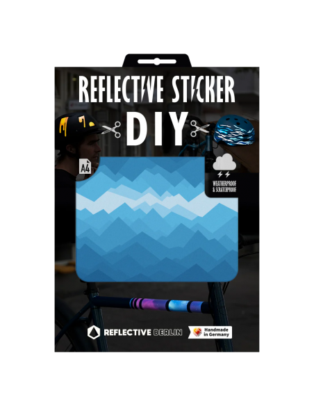 Reflektierender DIY Stickerbogen Mountains
