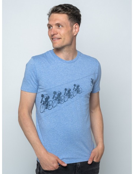 Le Patron T-Shirt Poursuite light blue melange