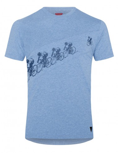 Le Patron T-Shirt Poursuite light blue melange