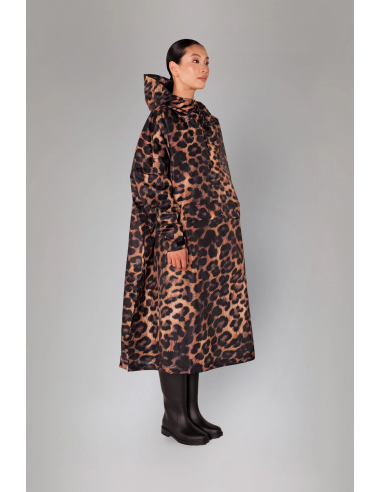 RAINKISS Poncho de pluie Dark Leopard