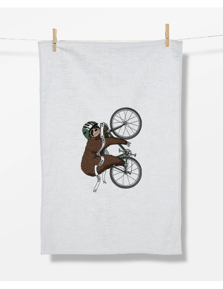 Torchon - Tea Towel ANIMAL SLOTH FINISH