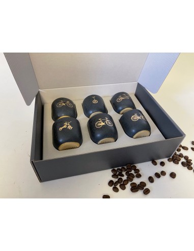 Espresso 6er Tassen-Set BICI BARISTI