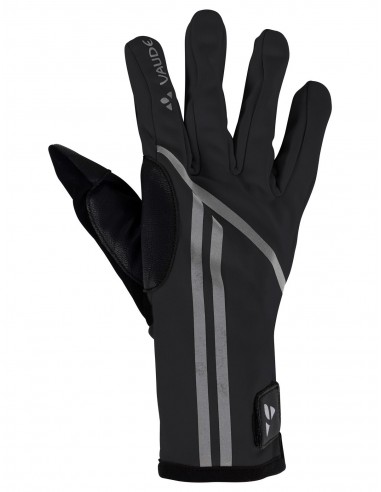 Warme Velo-Handschuhe  POSTA reflektierend schwarz