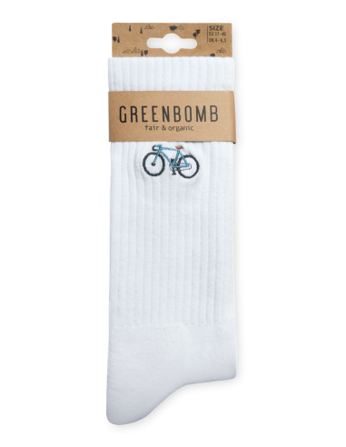 Bike Vintage Tennis Socken weiss