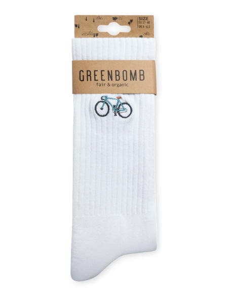 Bike Vintage Tennis Socken weiss