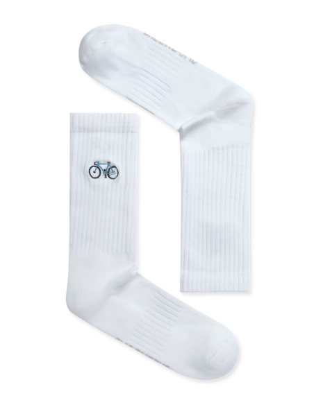 Bike Vintage Tennis Socken weiss