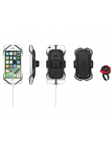 Smartphone Halterung an Lenker von KlickFix