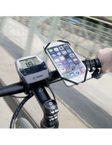 Smartphone Halterung an Lenker von... Smartphone Halterung an Lenker von...