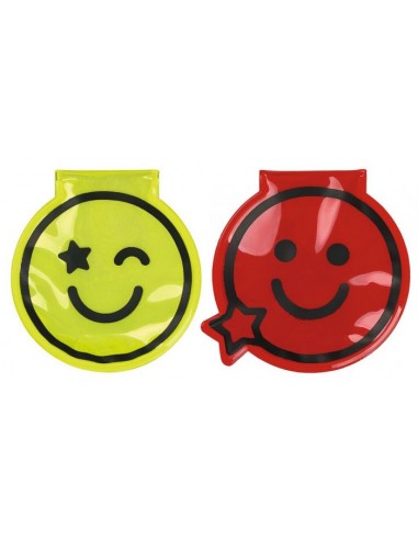 Clips magnétiques LED Smile rouge et jaune