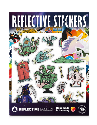 Reflektierende Stickers Kid - Monster