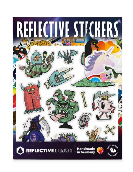 Reflektierende Stickers Kid - Monster