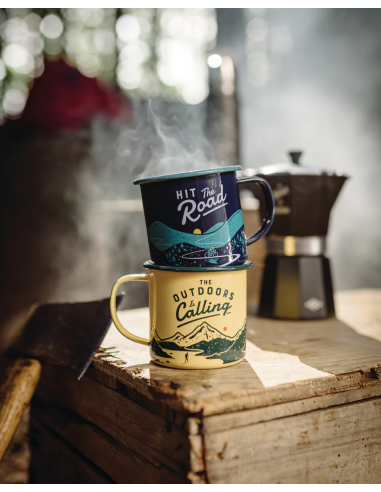 Emaille Mug BICYCLE Hit the Road