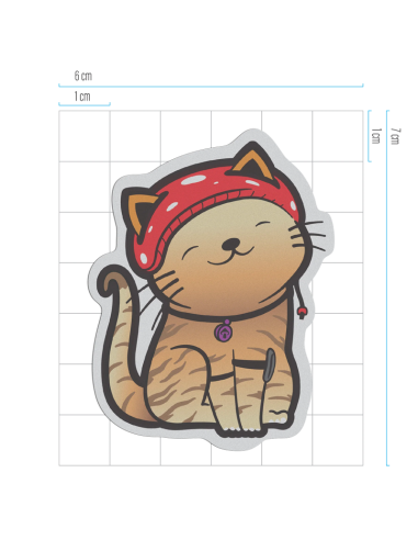 Reflektierender Friends Textilsticker MIEZ
