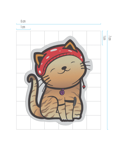 Reflektierender Friends Textilsticker MIEZ