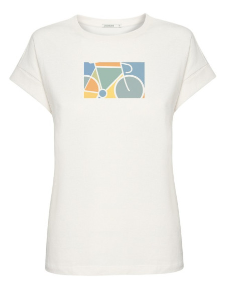 T-shirt femme BIKE WINDOW moonstone