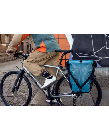 Ortlieb Back-Roller Design Einzeltasche wave lines