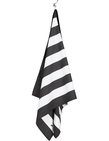 Towel de voyage kamari charcoal large (90 x 160 cm)