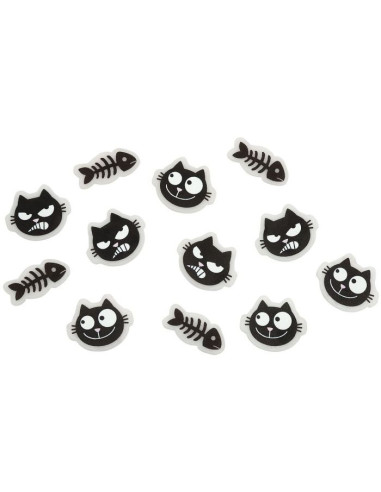 Ed, the Cat Fahrrad-Speichenclips Glow in the dark