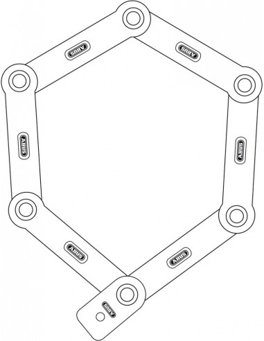 Abus Faltschloss *Bordo™6150* 85 cm