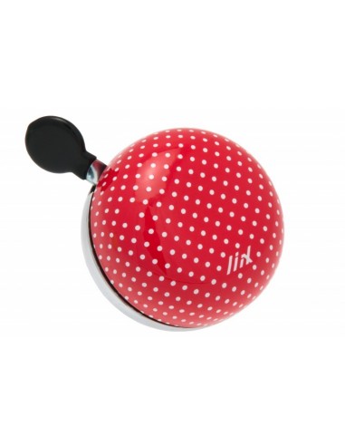 Liix mini Ding Dong sonnette *rouge/blanc dots*