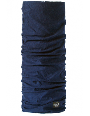 Merino-Multifunktionstuch bleu marine